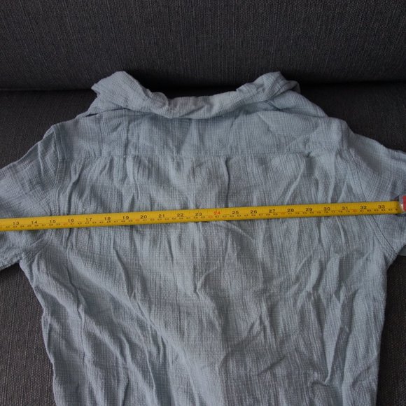 Diesel StyleLabTurquoise Button Down Short Sleeve Shirt Size S - Picture 13 of 13